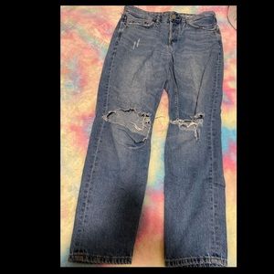 straight Leg High Waisted jeans